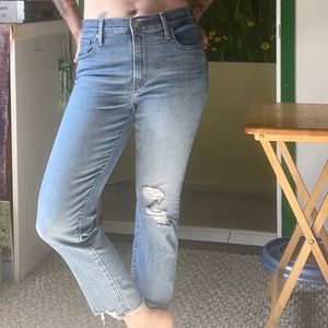 Levi’s 724 high rise straight crop
